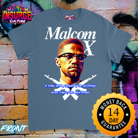 Malcom X Half Sleeve Shirt Unisex Adult